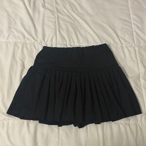 SHEIN Black Tennis Skirt